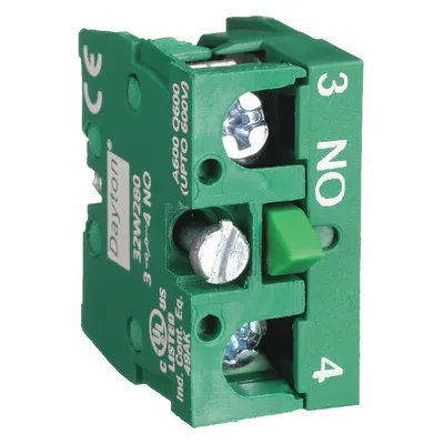 Dayton Contact Block: 22 mm Panel Mounting Size, 1NO - Contact Blocks