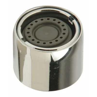 ZURN G68015 Spray Flow Outlet Aerator, Brass, Chrome Finish, 3/4"-27 - Faucet Aerators & Outlets