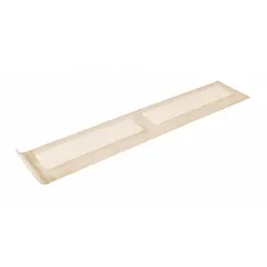 Plastic connector for joining sections of bird slide or track in heavy-duty bird control systems. Measures 6 inches high, 1 1/2 inches wide, 5 feet long. Beige color. Sold in a 12-pack.