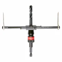 MILWAUKEE Hole Cutter Kit: 4 Pieces, 1 in Max. Cutting Dp, High Speed Steel, 0 Teeth, Drywall (MPN 49-56-0320)