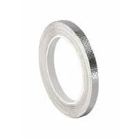This ultra-conductive embossed foil electrical tape is designed for electrical shielding, grounding, and splicing applications. The silver acrylic construction and embossed foil backing provide enhanced conductivity and conformability. Suitable for cable repair, transformer maintenance, and electronic enclosure sealing where EMI/RFI protection is required. Rated for 600 V