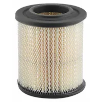Round engine air filter with axial seal, 3 5/8 in overall height. Designed for use in Hitachi vehicles to remove airborne contaminants from intake air