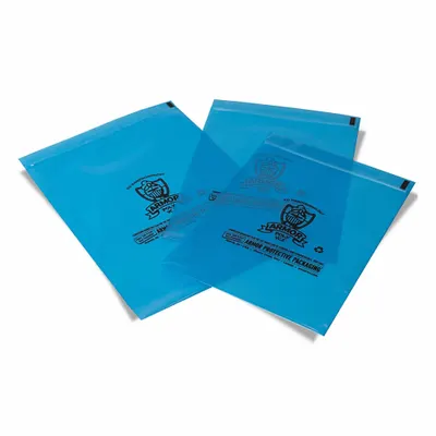 ARMOR POLY Reclosable Bag,Blue,4 mil,PK250 (MPN PB4B1824ZIP) - VCI Reclosable Poly Bags