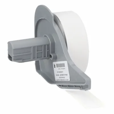 BRADY M7C-500-595-WT Continuous Label Roll, 1/2 in x 50 ft, Vinyl, White - Brady Continuous Label Rolls