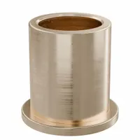 Flanged Sleeve Bearing: Bronze, SAE 841, 10 mm Bore, 13 mm OD, 16 mm Lg, -35°F to 300°F, 10 PK (MPN FFM1013-16B)