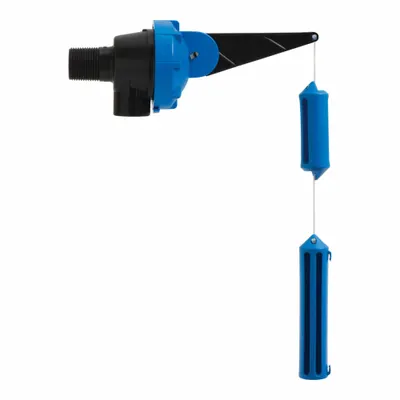 ANKA Float Valve: For Water Media, Angle Valve Body, Cylindrical, Bulkhead, Thermoplastic - General Service Float Valve Bodies
