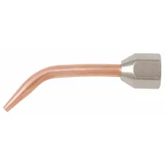 Precision brazing and soldering tip for use with all fuel gases. Provides a controlled, fine flame for small-scale metalworking tasks such as jewelry repair and dental lab work.