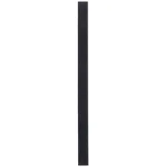 Pre-cut hook-and-loop cable tie strips for bundling and managing cables, wires, and hoses. Each strip is 18 inches long and 0.75 inches wide, made from black polyethylene. Accommodates a maximum bundle diameter of 5.00 inches. Sold in a 10-pack.