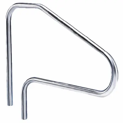 SPECTRUM Hand Rail: 42 in Setback, Dia 1.5 in, 0.12 in Thick, Fixed Legs, 38 in Ht - Pool Stair Rails