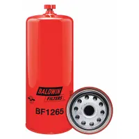 BALDWIN FILTERS Fuel Filter: Spin-On, 4 5/16 in Outside Dia, 1"-14 Thread Size, Cellulose, BF1265