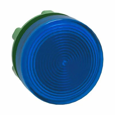 SCHNEIDER Pilot Light Head: 22 mm Panel Mounting Hole Dia, Blue, Fresnel, LED - Pilot-Light Heads