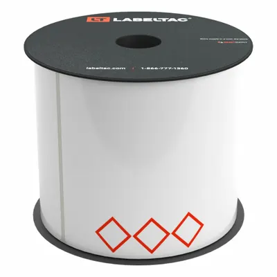 CREATIVE SAFETY SUPPLY LabelTac GHS CLP 3-Diamond Chemical Precut Label Rolls