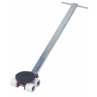GKS-PERFEKT Machine Roller: 4,400 lb, 4 in Deck Ht, 6 3/4 in L x 6 3/4 in W, (4) Rollers - Front- & Rear-Support Machine Rollers