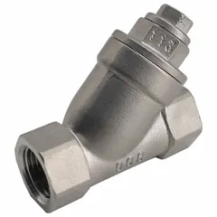 APPROVED VENDOR Y Strainer with Drain Holes, 2 1/2 in, 18 Mesh, PTFE Seal, 316 Stainless Steel Screen, 4 3/8 in Height