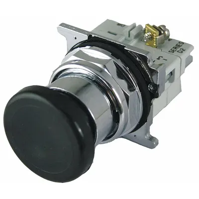 EATON Hazardous Location Push Button: 30 mm, Metallic, Mushroom Head Profile - Mushroom-Head Push Buttons