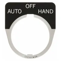 Legend Plate: 30 mm Panel Mounting Size, Half-Round, 1 5/8 in Overall Wd, For Series 10250T (MPN 10250TM49)
