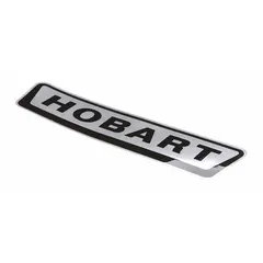 Replacement decal for HOBART HL600C commercial food mixer. Provides model identification and operational labeling for the equipment. Used to restore legible markings on mixer control panels or body.