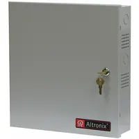 Steel-enclosed power supply board accepting 115V AC input and providing 24Vac output at 7A. Suitable for powering access control systems, security devices, and industrial automation equipment requiring regulated AC power
