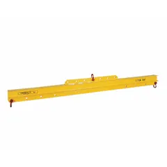 CALDWELL adjustable low-headroom lifting-spreader beam with a 1,000 lb working load limit. The Adj, Adj configuration allows versatile rigging setups for distributing loads during lifting operations in industrial environments.