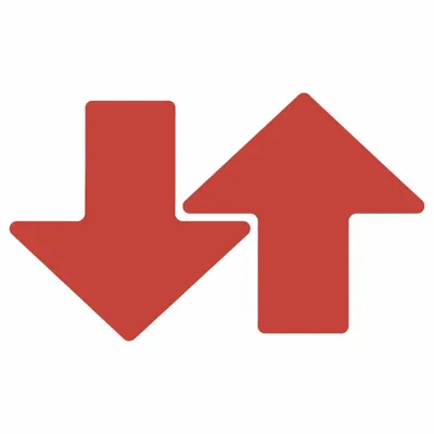 BRADY Floor Marking Tape: Arrow, Solid, Red, 3 in x 8 in, 0.008 in Tape Thick - Arrow-Shaped Floor Marking Tape