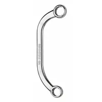 FACOM Box End Wrench: Satin, 10 mm_12 mm Head Size, 5 1/2 in Overall Lg, Offset (MPN FM-57.10X12)