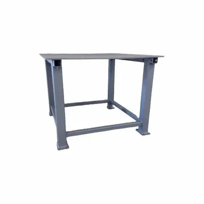 FAIRBANKS Work Table: Fixed Ht, Steel, 48 in x 48 in, 10,000 lb Overall Load Capacity - Steel-Top Worktables