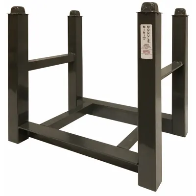 OEM Modular 4-Post Stack Rack, Open Decking, 5600 lb Capacity - Modular 4-Post Stack Racks