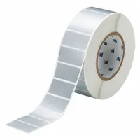 Pre-Cut Label Stock Roll: Tamper Indicating, 1 in x 2 in, 1 in, Silver (Matte) (MPN THT-17-7576-3)