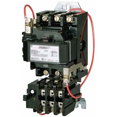 GE Magnetic Motor Starter: Non-Reversing, 3 Poles, NEMA Size 0, 18 A - Enclosed Non-Reversing Starters with Thermal Overloads