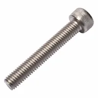 Socket Head Cap Screw: M8x1.25 Thread Size, 50 mm Lg, Std, Plain, Titanium, Grade 2, 8 mm Head Ht (MPN 0107491)