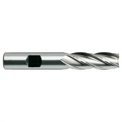 YG-1 Square End Mill: High Speed Steel, TiN Coated, 4 Flute, 5/16" Mill Dia - General Purpose High-Speed Steel Square End Mills