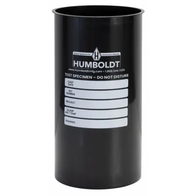 HUMBOLDT Cylinder Mold: Cylinder Mold, Plastic, 12 in Overall Ht, 6 in Overall Dia - Cylinder Molds