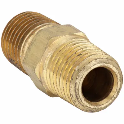 OEM Hex Nipple, 1/4 in x 1/4 in, 1,000 psi, 1 3/8 in Lg - Threaded High-Pressure Pipe Fittings for Potable Water