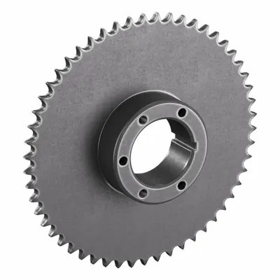 TSUBAKI Sprocket: For 50 Chain, 54 Teeth, 10.749 in Pitch Dia, 11.106 in Outside Dia - Size 50 Bushed-Bore Roller Chain Sprockets