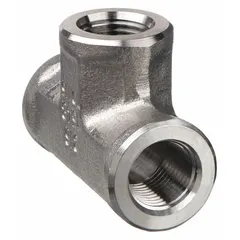 This 316 stainless steel pipe tee is designed for extreme-pressure instrumentation systems. With a 1/8 in x 1/8 in x 1/8 in fitting size and a maximum operating pressure of 5,500 psi, it is used to split or combine fluid flow at a branch in applications such as chemical processing, oil and gas, and hydraulic control panels.