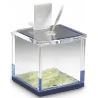 Disposal Box: 6 3/4 in Overall Wd, 8 1/8 in Overall Ht, 6 1/8 in Overall Lg, Acrylic, Clear (MPN HS234634)