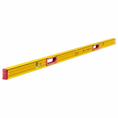 STABILA Box Level: Level & Plumb, Box, 2, Plain, 72 in Overall Lg, Top & Side Read - Standard Box Levels
