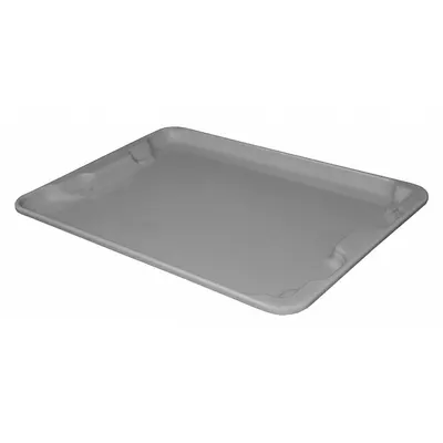 TOTELINE Lid: 27 1/2 in x 20 in, Gray, Fiberglass - Lids for Extreme-Temperature Stacking & Nesting Totes