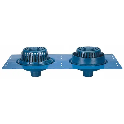 ZURN Roof Drain: 12 in Overall Dia, 9 3/4 in Overall Ht, 4 in Nominal Pipe Size - Primary Roof Drains with Deck Plate
