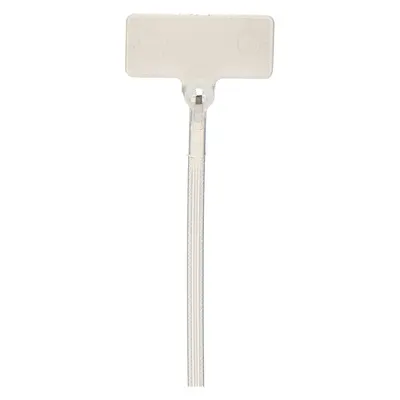 TY-RAP Cable Tie: 4 in Nominal Lg, 1/16 in Nominal Max. Bundle Dia., Perpendicular to Tie - Vertical Flag Identification Cable Ties