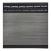 EUROFENCE Privacy Fence: Lattice Top Topper, Gray, 6 ft Overall Wd, 6 ft Overall Ht, Aluminum, Gray (MPN EF 03400)