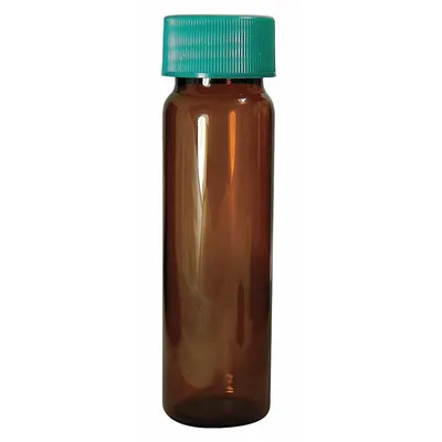 QORPAK Vial: 15 mL, Includes Closure, Thermoset, 21 mm Body Dia, Square, Amber - Glass Sample Vials