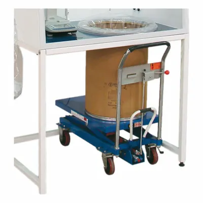 AIRCLEAN SYSTEMS Drum Lift: 27 3/4 in Overall Dp, 17 5/8 in Overall Wd - Fume Hood Carts & Stands