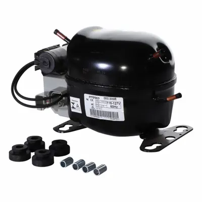 EMBRACO Compressor: Reciprocating, 1,480 BtuH Cooling, 1/10 hp - Reciprocating Compressors