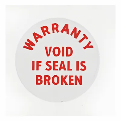 ELECTROMARK Calibration Label: 3/4 in Wd, 3/4 in Ht, Red/White, Vinyl, Indoor, English - Safety
