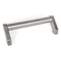 JW WINCO Pull Handle: Threaded Holes, Stainless Steel, Silver, 1.1 in, 11.26 in Grip Lg (MPN 333.6-28-300)