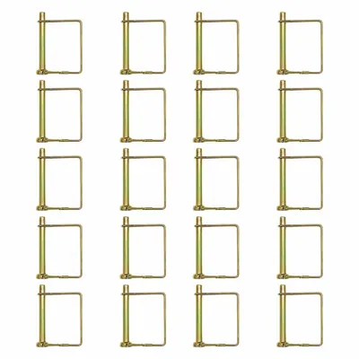 BUYERS PRODUCTS Safety Pins: Inch, 2 in Wire Dia, 3 1/4 in Shank Lg, 5/16 in Pin Dia, Snap - Square One-Wire Tab-Lock Pins