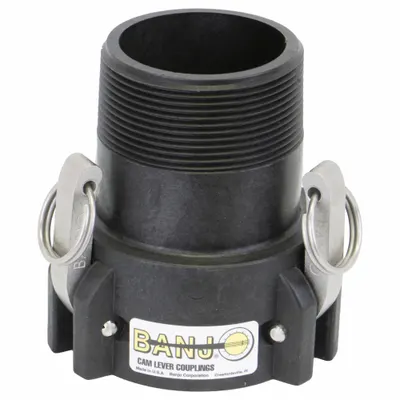 BANJO Manifold Pipe Fitting: 3 in Coupling Size, 3 in Hose Fitting Size, 5 15/32 in Overall Lg - Type B Polypropylene Cam & Groove Fittings