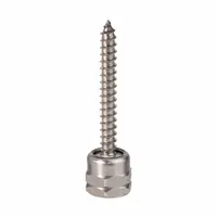 Steel rod hanger with zinc plating, designed for vertical mounting in wood. Secures threaded rod or cable in overhead applications. 1/4 in screw size, 2 in overall length. 25-pack