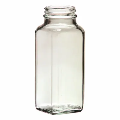 QORPAK Mixing/Storage/Sampling Bottle: 240 mL, 43-400, No Closure, No Closure - Rectangular Glass Lab Bottles
